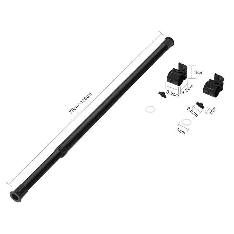 SoBuy FRG109-P01 Barre Télescopique pour Portemanteau Tige Tringle à Vêtement Barre Transversal Extensible