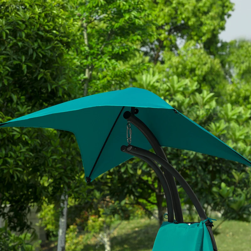 SoBuy OGS39-TB Bain de Soleil Hamac Transat Suspendu Lit Suspend Balancelle de Jardin