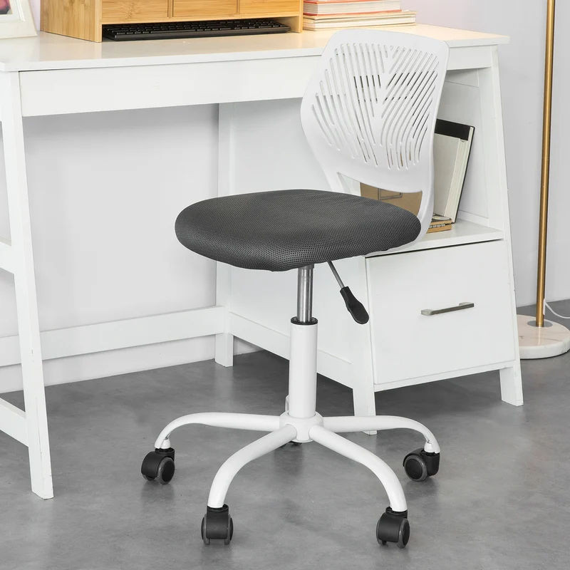 SoBuy FST64-W Chaise de Bureau Ergonomique Fauteuil Pivotant Chaise pour Ordinateur Hauteur
