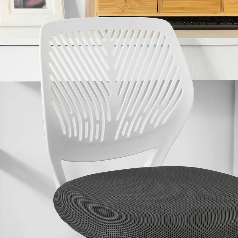 SoBuy FST64-W Chaise de Bureau Ergonomique Fauteuil Pivotant Chaise pour Ordinateur Hauteur