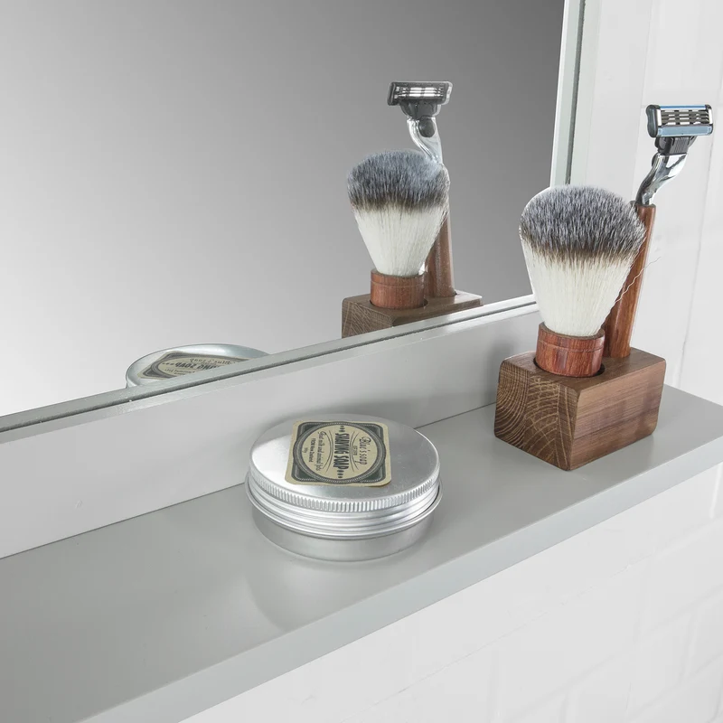 SoBuy FRG129-HG Miroir Mural Meuble Salle de Bain avec 1 étage Plateau -Gris Clair