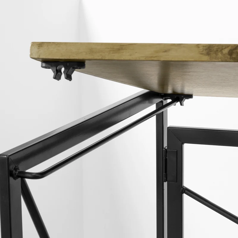 SoBuy FWT78-F Bureau d'Ordinateur Table informatique,Pliable sans Assemblage Design Industriel