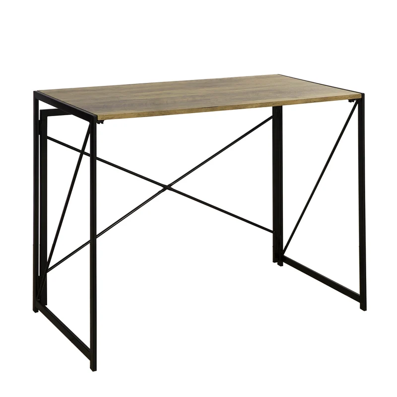 SoBuy FWT78-F Bureau d'Ordinateur Table informatique,Pliable sans Assemblage Design Industriel