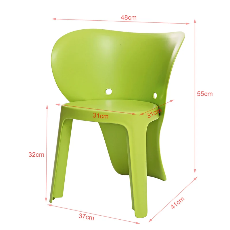 SoBuy KMB12-GRx2 Lot de 2 Chaise Enfant Design Chaise pour Enfants