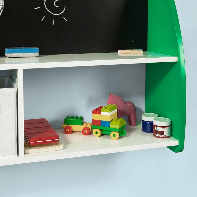 SoBuy KMB09-GR Étagère à Livres Enfants Bibliothèque Étagère Murale