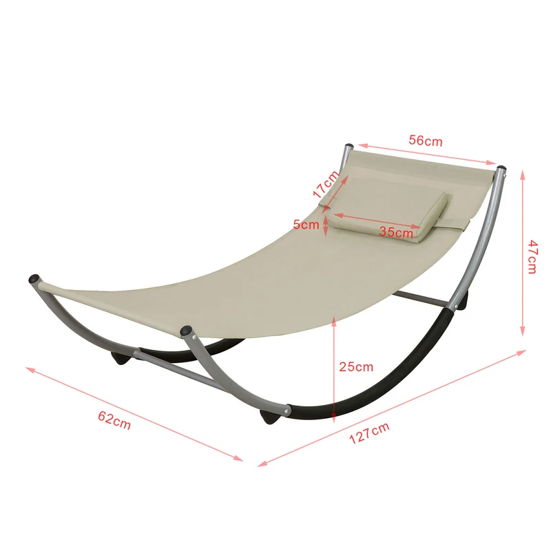 SoBuy KMB04-MI Lit Hamac Chaise Longue Enfant