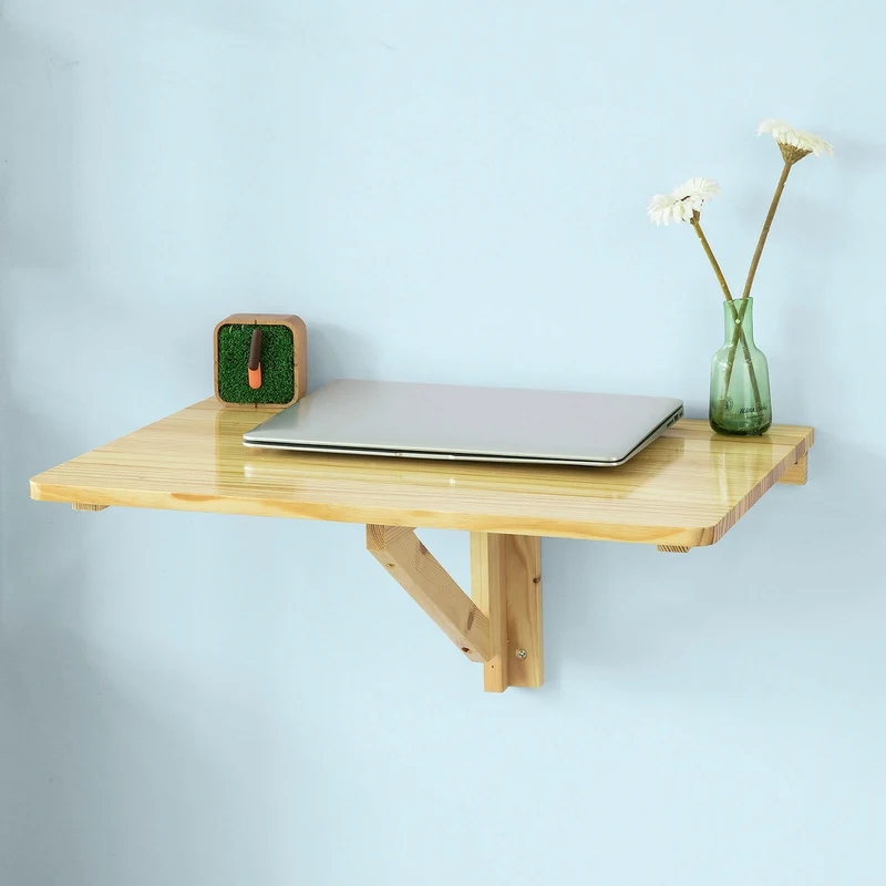 SoBuy FWT03-N Bureau enfant, Table murale rabattables, Table de cuisine pliante, Table à rabat pour enfant pliable L60cmxP40cm