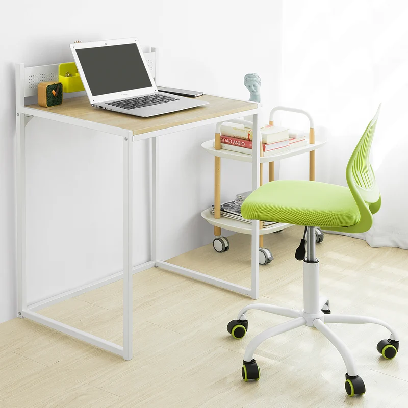 SoBuy FWT66-WN Table Bureau Informatique Table d’étude Poste de Travail, Petite Taille Gain d’Espace