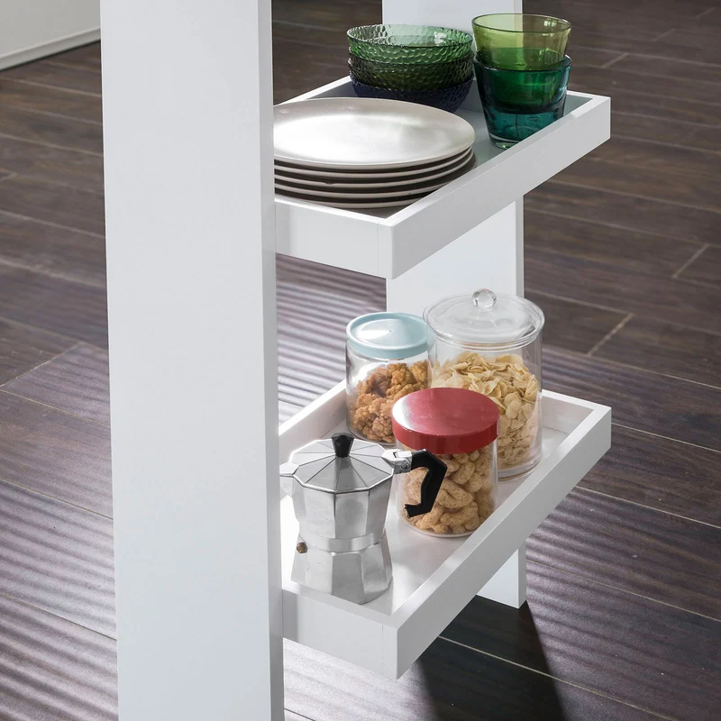 SoBuy FWT55-W Table de Bar Murale Table Haute de Bar Mange-Debout Cuisine