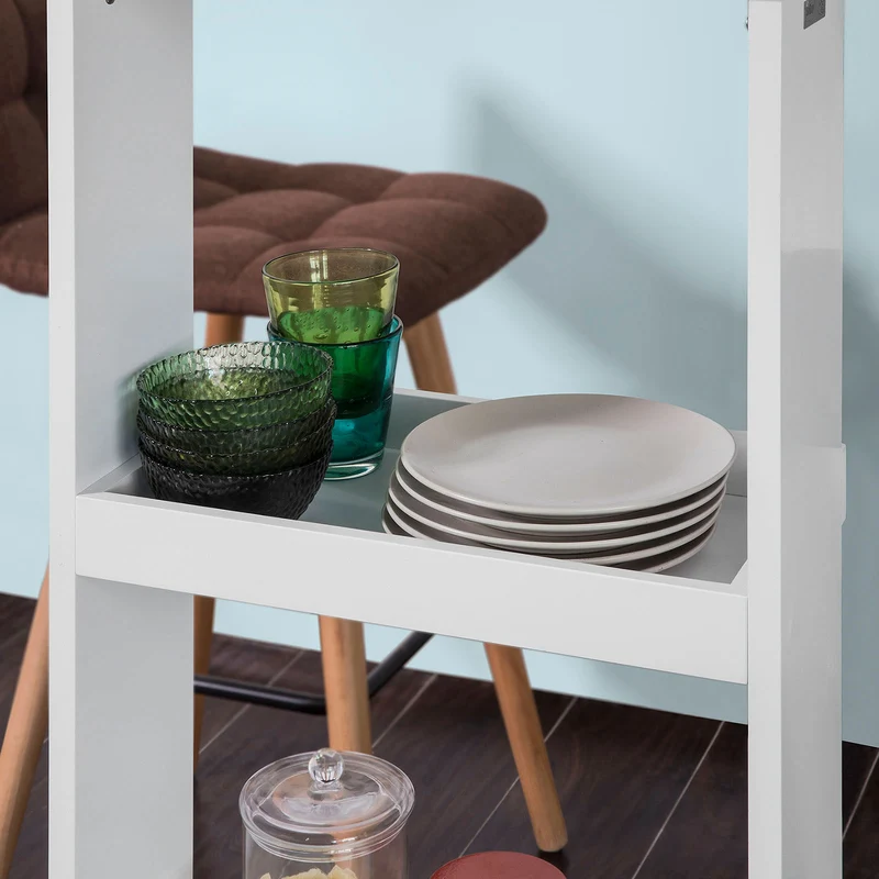 SoBuy FWT55-W Table de Bar Murale Table Haute de Bar Mange-Debout Cuisine