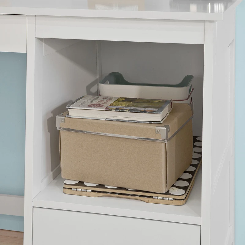 SoBuy FWT38-W Table de Bureau Informatique Poste de Travail Bureau d'Ordinateur