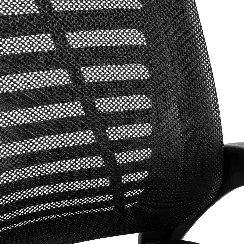 SoBuy FST83-Sch Chaise Cantilever en Maille Chaise de Bureau Conférence Fauteuil de Bureau avec Siège Rembourrée