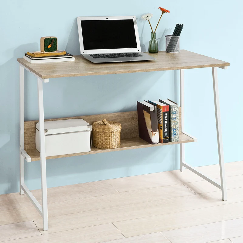 SoBuy FWT34-N Bureau informatique Plan de travail Table pour ordinateur
