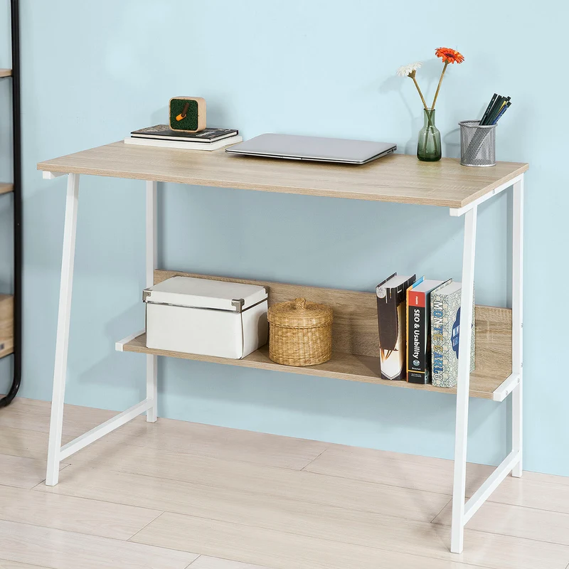 SoBuy FWT34-N Bureau informatique Plan de travail Table pour ordinateur