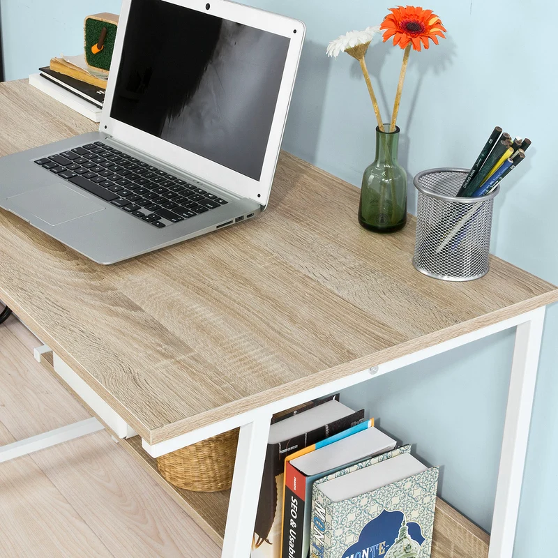 SoBuy FWT34-N Bureau informatique Plan de travail Table pour ordinateur