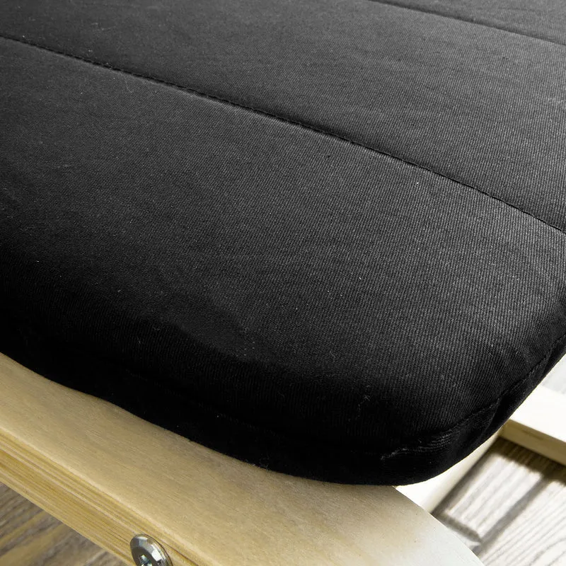 SoBuy FST38-SCH Repose pieds rembourré, Repose jambes- Noir