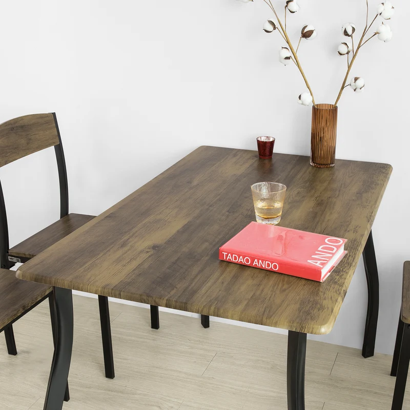 SoBuy OGT29-N Table à Manger en Métal Style Industriel Table de Cuisine Table de Repas