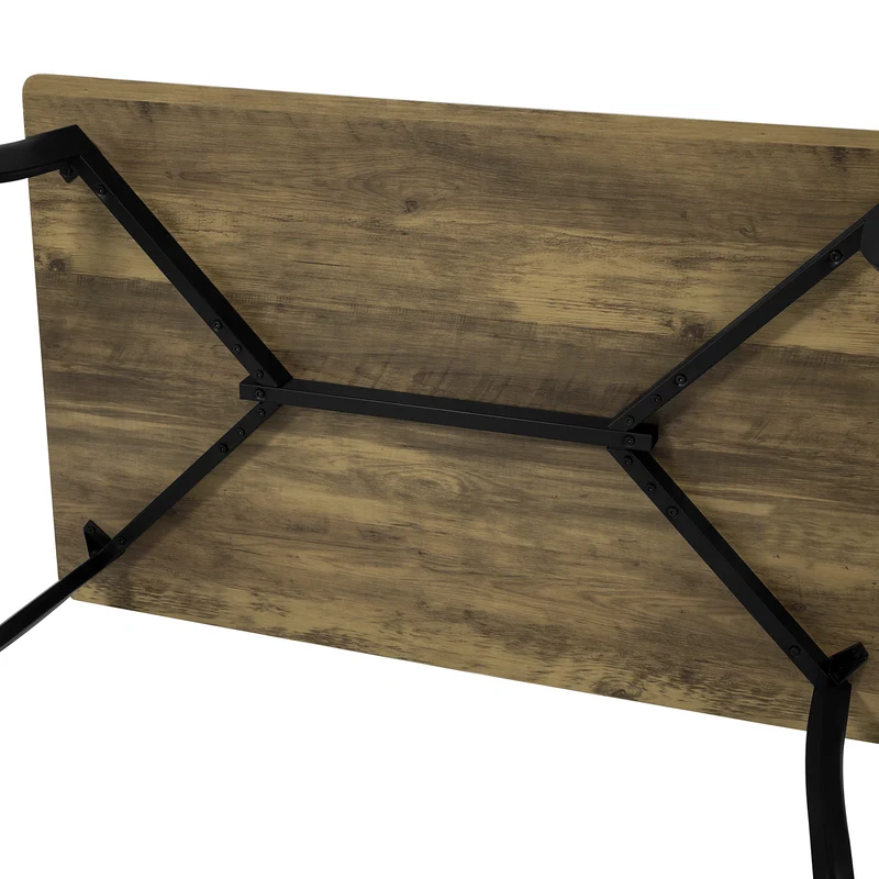 SoBuy OGT29-N Table à Manger en Métal Style Industriel Table de Cuisine Table de Repas