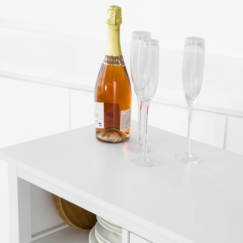SoBuy FKW104-W Desserte Roulante Meuble de Rangement à roulettes