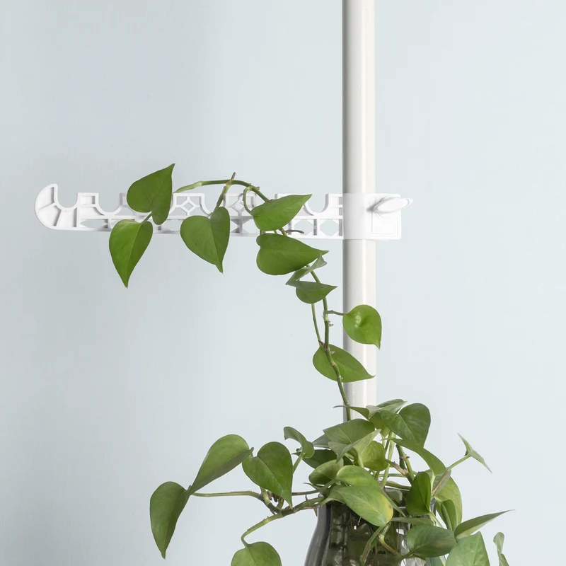 SoBuy KLS09-W Support de Pot Fleurs Téléscopique en Métal Étagère Support Plante