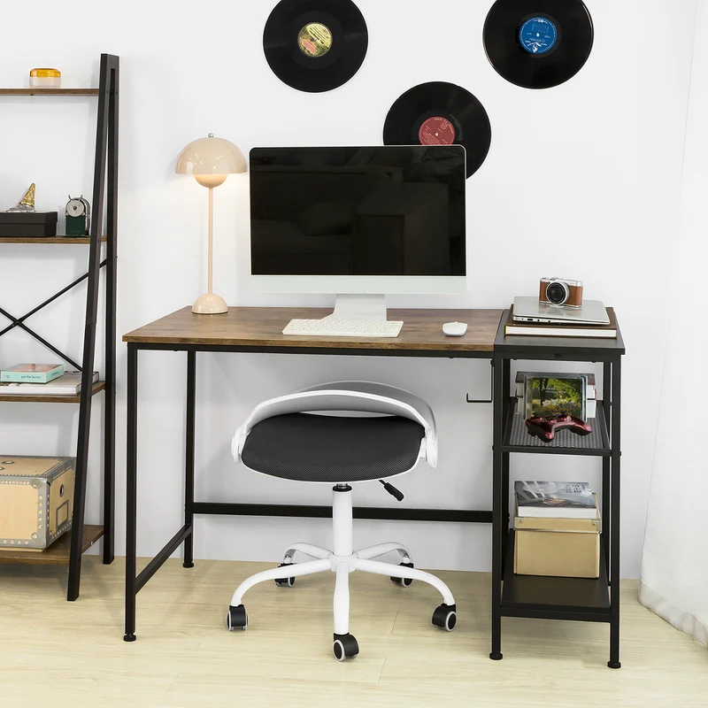 SoBuy FWT77-J Bureau Informatique Table d’étude Bureau d'Ordinateur avec Grand Plan de Travail