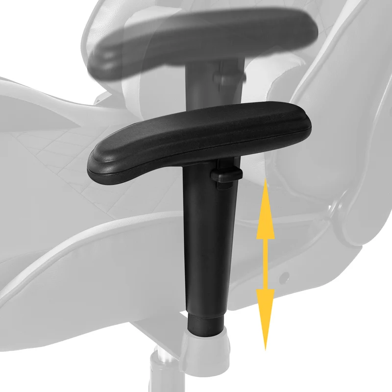 SoBuy FST82-Sch Chaise Gaming Fauteuil Gamer Ergonomique Fauteuil de Bureau Rotatif -Hauteur Réglable