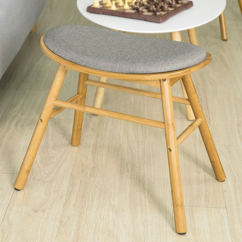 SoBuy FST56-DG Tabouret Pouf Rembourré Tabouret de Coiffeuse Tabouret de Maquillage