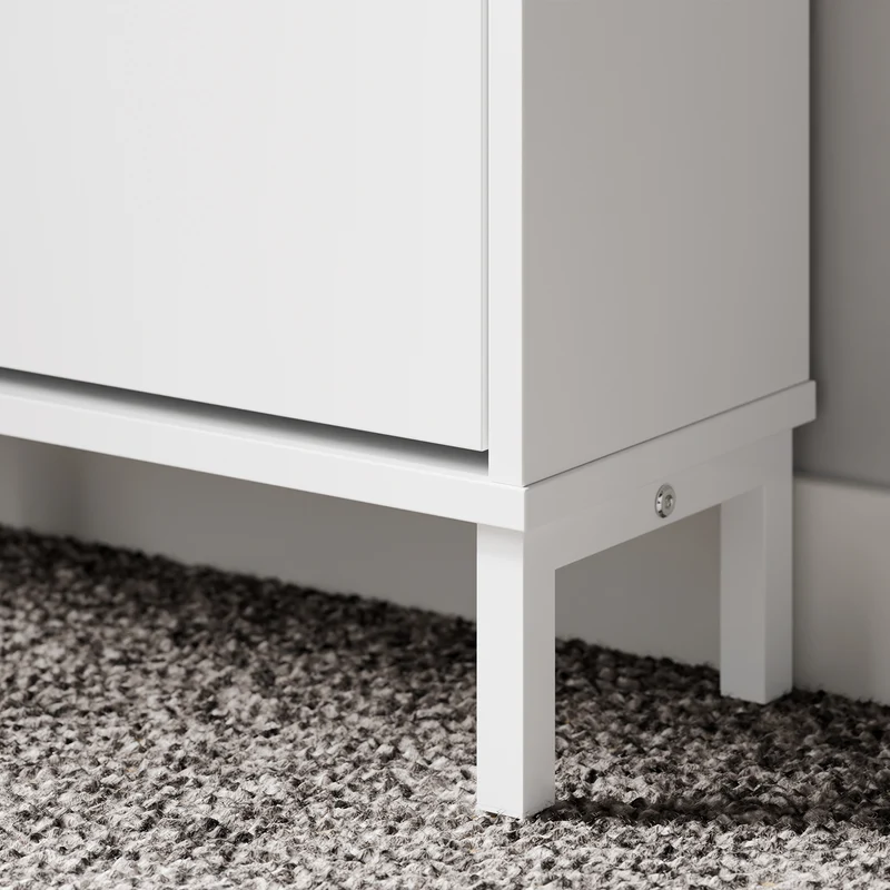 SoBuy FSR209-WN Meuble à Chaussures Faible Profondeur 19 cm – Gain de Place pour Entrée Étroite