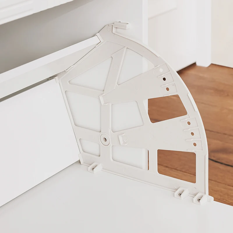 SoBuy FSB95-W Armoire à Chaussures 2 Abattants et 1 Porte en Verre, Meuble d'Entrée Design – 59x40x115 cm, Blanc