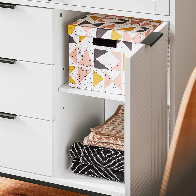 SoBuy FSB94-W Meuble Chaussures, Meuble Entrée, Commode, Armoire de Rangement