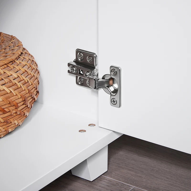 SoBuy BZR148-W Meuble Sous Lavabo de Salle de Bain, Meuble Sous Vasque à 2 Portes