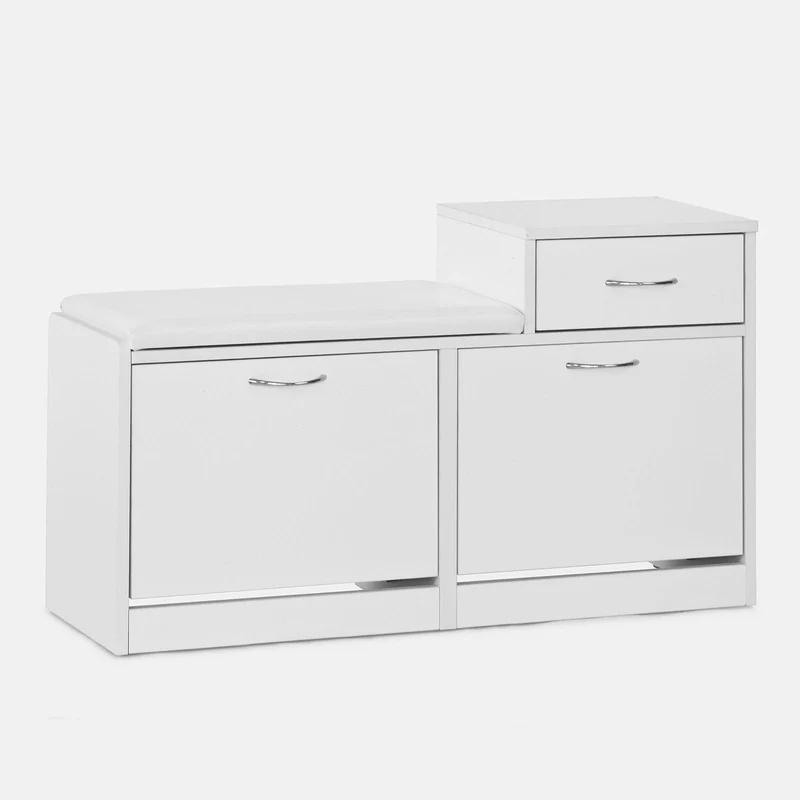 SoBuy FSR17-W Meuble d’entrée Banc Meuble à Chaussures