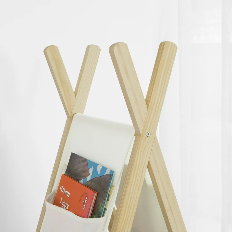 SoBuy KMB30-WN Bibliothèque Étagère sur Pieds Étagère de Rangement pour Enfants