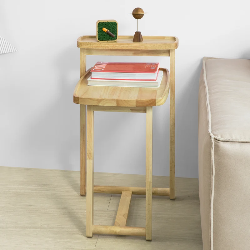 SoBuy FBT89-N Bout de Canapé Table Café Table d’appoint en Bois d’hévéa
