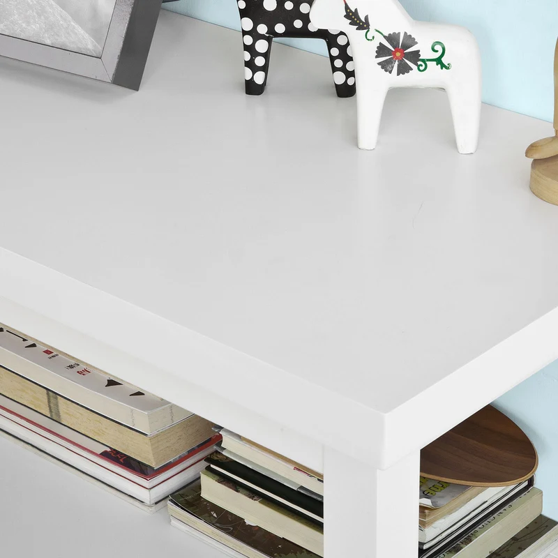 SoBuy FSB06-W Table Console table d’appoint 2 étagères, Blanc
