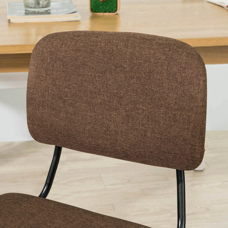 SoBuy FST54-BR Cuisine Chaise de Bureau à Manger avec Dossier de Siège Rembourré