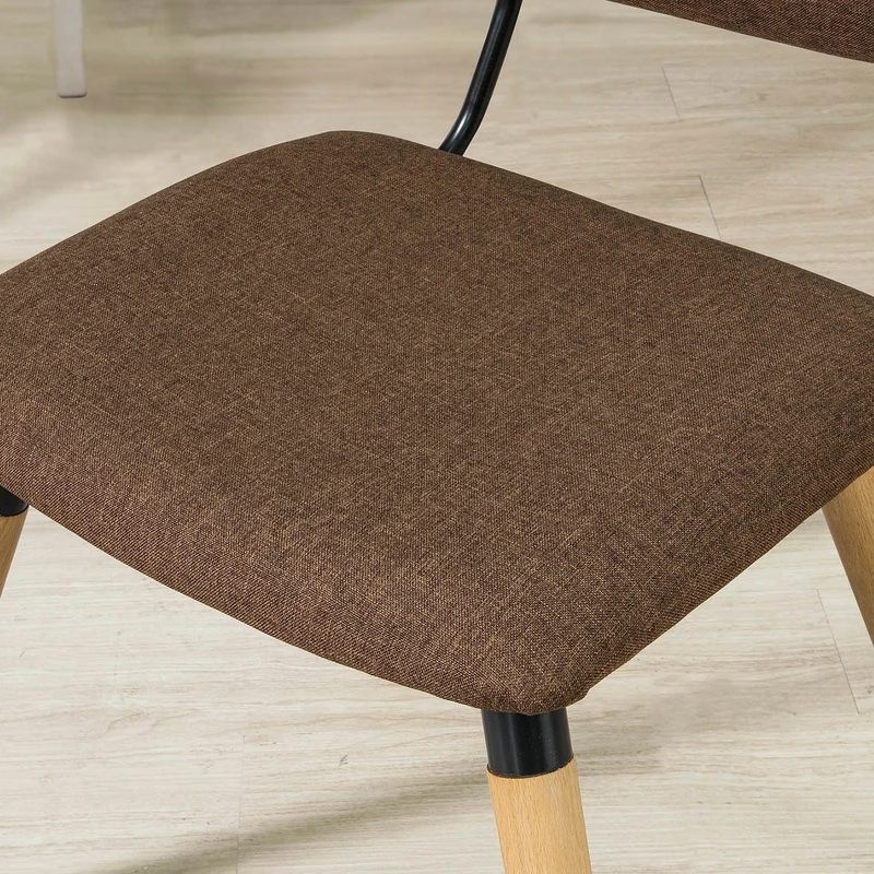 SoBuy FST54-BR Cuisine Chaise de Bureau à Manger avec Dossier de Siège Rembourré