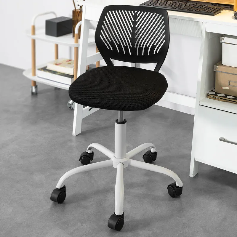 SoBuy FST64-SCH Chaise de Bureau Ergonomique Fauteuil Pivotant Chaise pour Ordinateur Hauteur Réglable -Noir