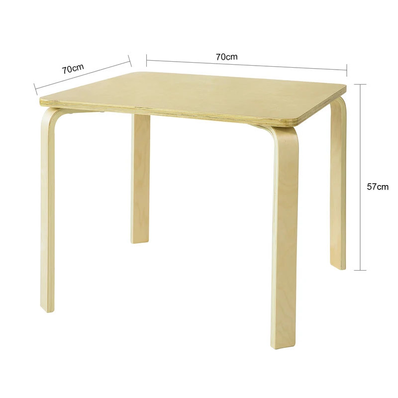 SoBuy KMB22-N Table de Jeu Sable pour Chambre d'enfant Table pour Les activités d’Enfants mobilier pour Enfant Conception Simple en Bois Naturel