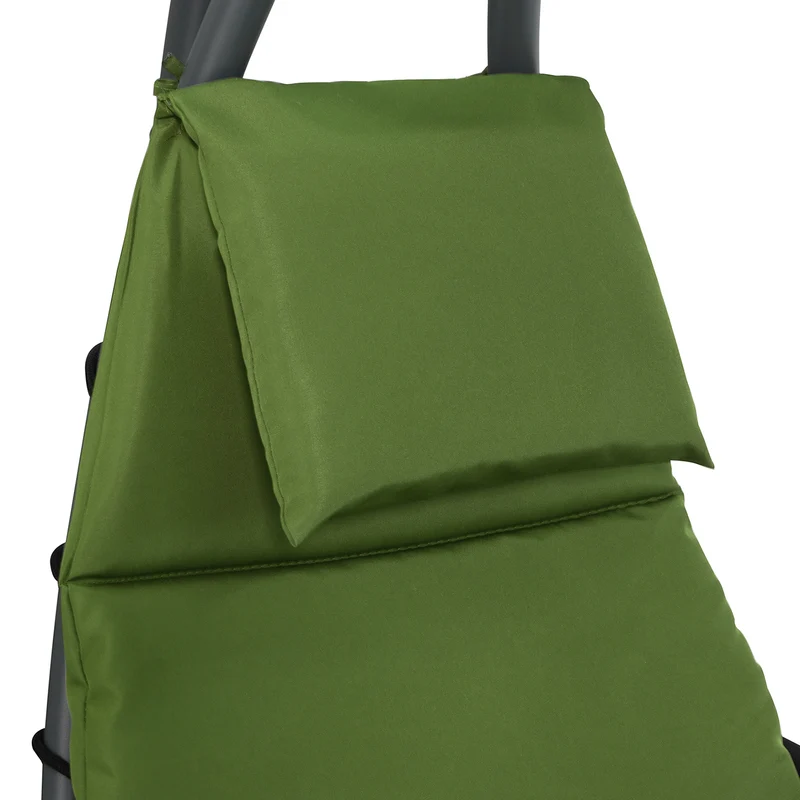 SoBuy OGS39-GR Bain de Soleil Hamac Transat Suspendu Lit Suspend Balancelle de Jardin