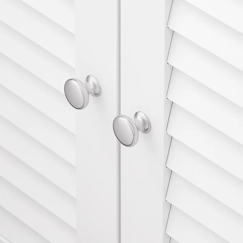 SoBuy FRG237-WN Meuble Sous Lavabo, Meuble sous Vasque avec 2 Portes et 2 Étages