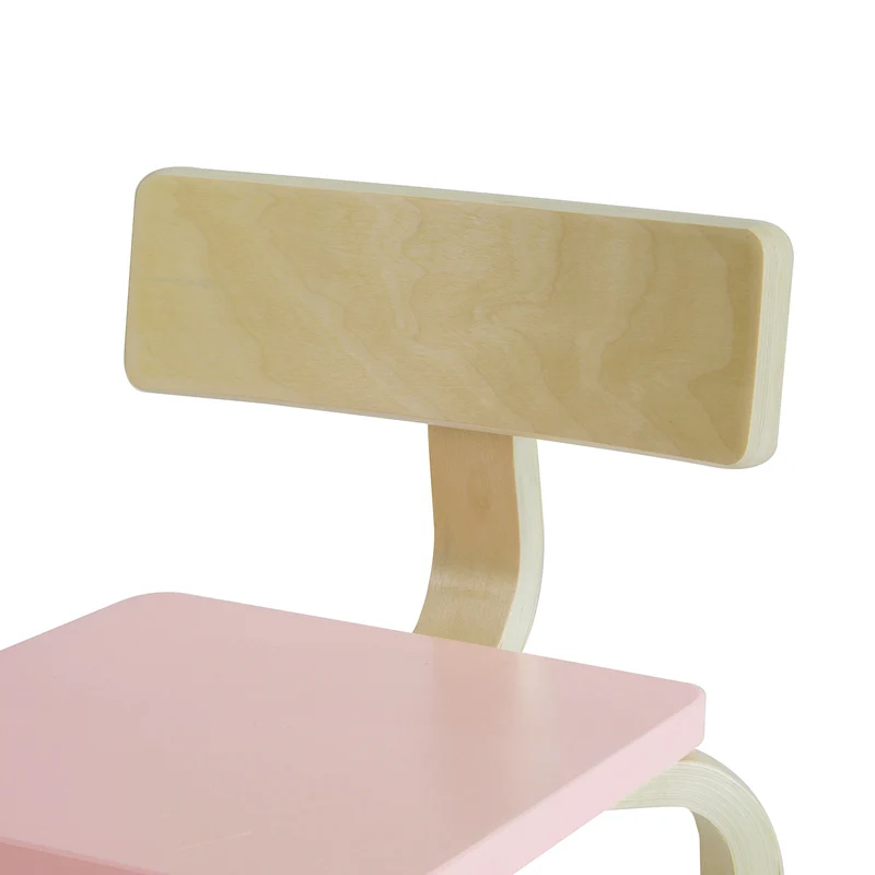 SoBuy KMB29-P Chaise pour Enfant en Bois Bouleau Chaise Enfant Confortable avec Dossier