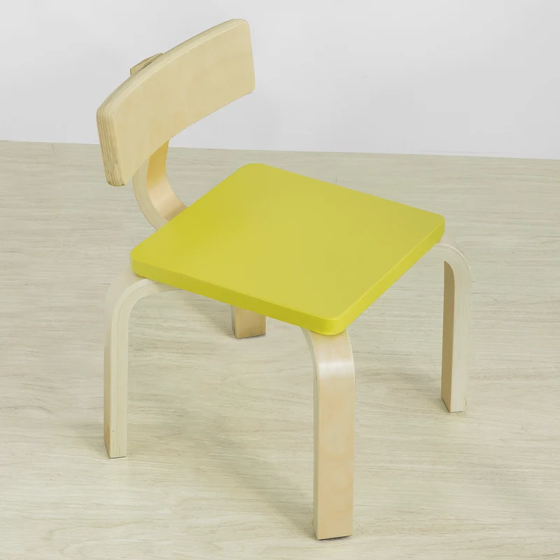 SoBuy KMB29-GR Chaise pour Enfant en Bois Bouleau Chaise Enfant Confortable avec Dossier