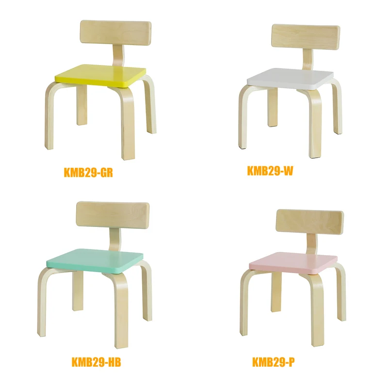 SoBuy KMB29-GR Chaise pour Enfant en Bois Bouleau Chaise Enfant Confortable avec Dossier
