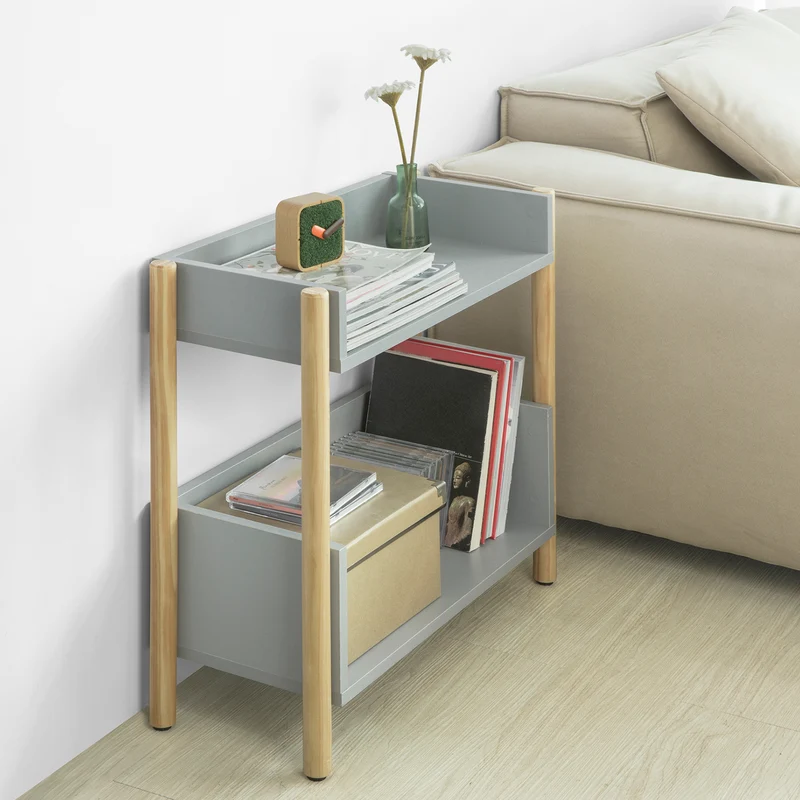 SoBuy KMB28-HG Bibliothèque pour Enfants à 2 Étages Étagère à Livres Enfants