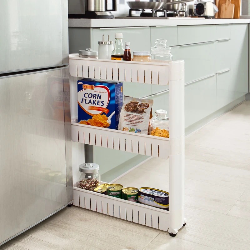 SoBuy FRG40-W Tour de Rangement Cuisine Salle de Bain Armoires de Cuisine