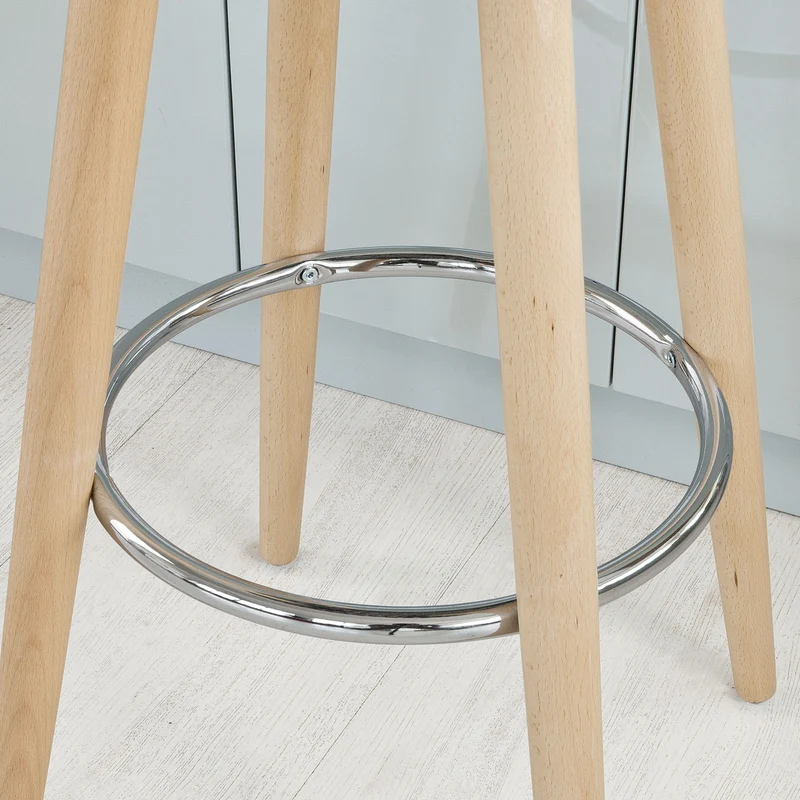 SoBuy FST35-SCH Tabouret de bar cuisine avec repose-pieds haute qualité