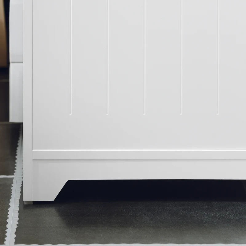 SoBuy BZR108-W Meuble sous Lavabo avec 2 Portes – 60×30×60 cm, Charge 30 kg, MDF E1, Blanc