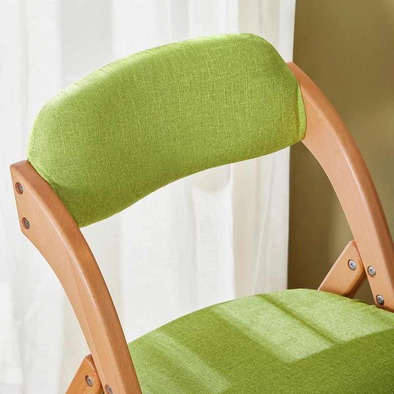 SoBuy FST92-GR Chaise Pliante Rembourrée en Bois – Vert