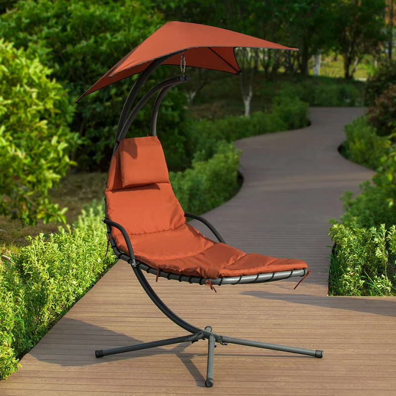 SoBuy OGS39-ZG Bain de Soleil Hamac Transat Suspend Balancelle de Jardin